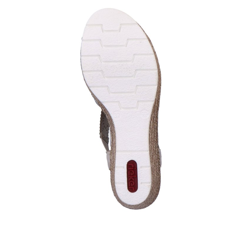 Dámské sandály Rieker - Barva: Bílá