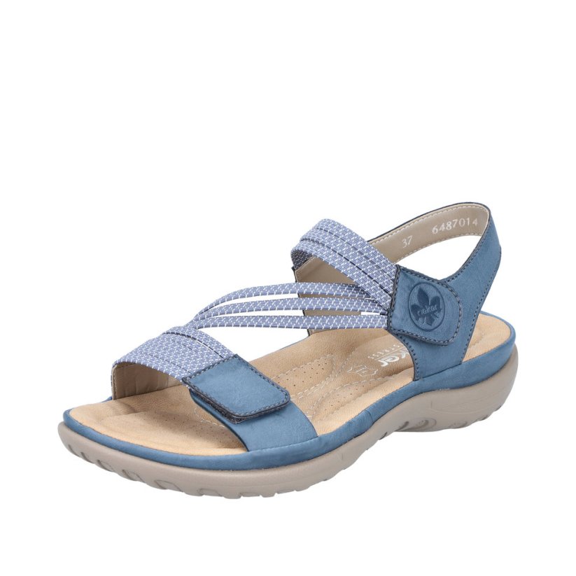 Dámské sandály Rieker - Barva: Modrá