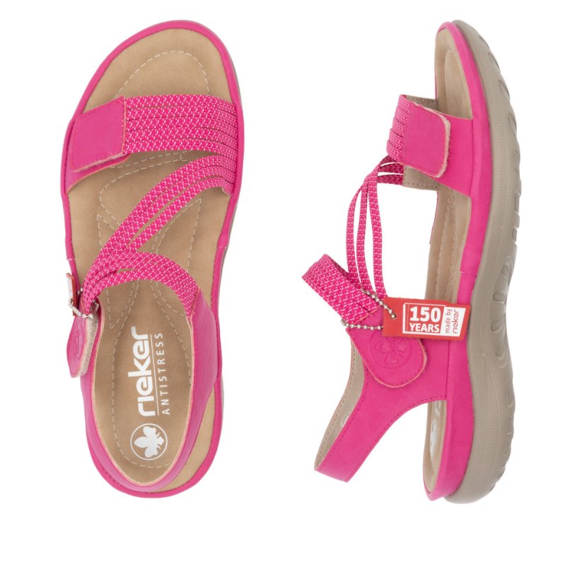 Dámské sandály Rieker - Barva: Růžová