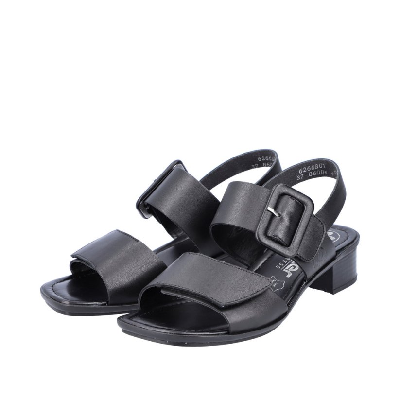 Dámské sandály Rieker - Barva: Černá