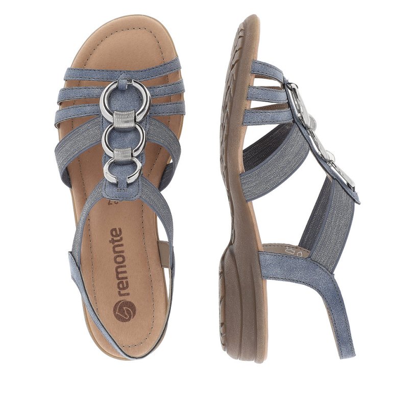 Dámské sandály Remonte - Barva: Modrá