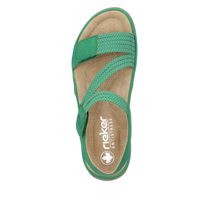 Dámské sandály Rieker - Barva: Zelená